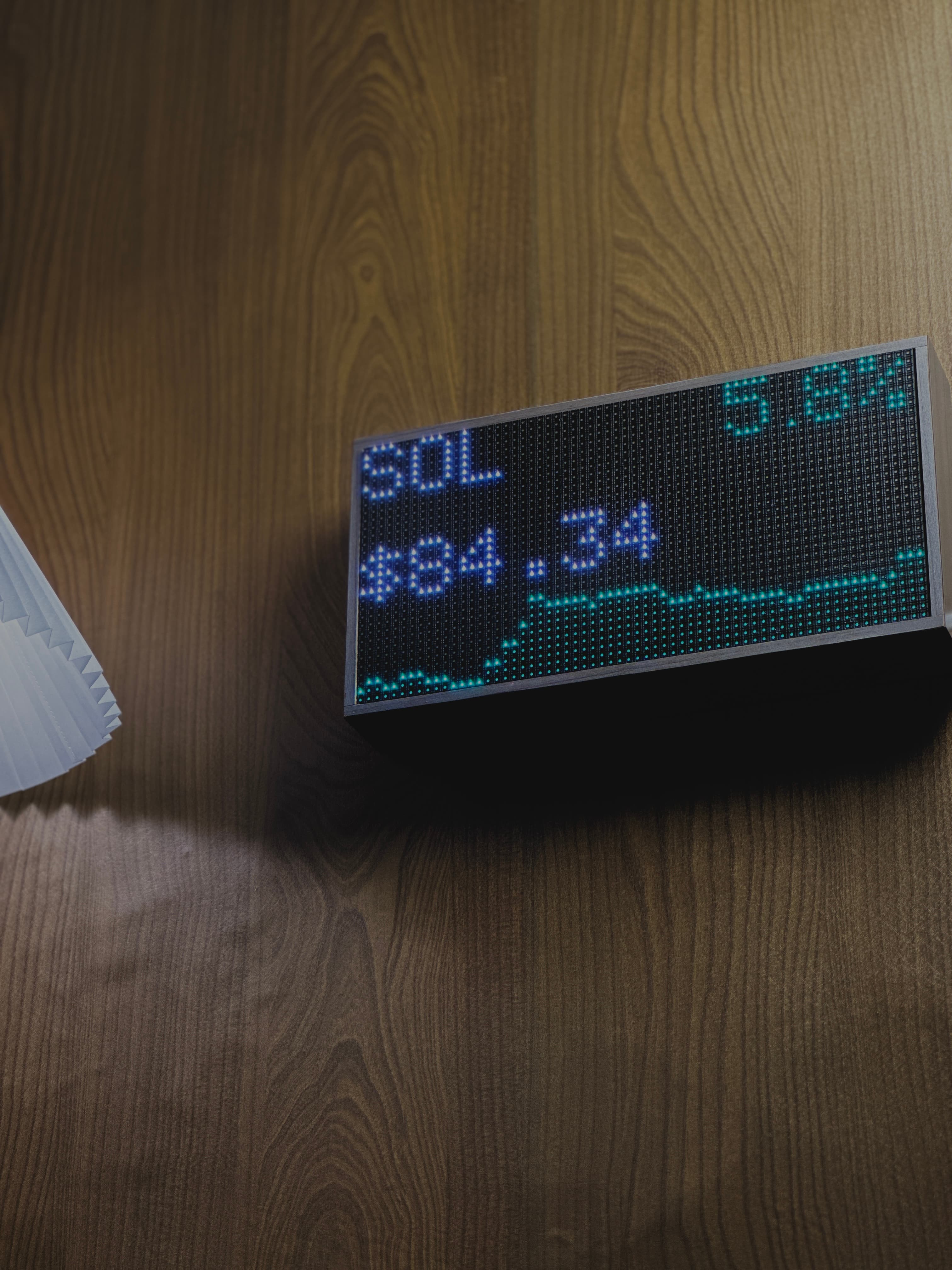 tickr.id LED matrix display